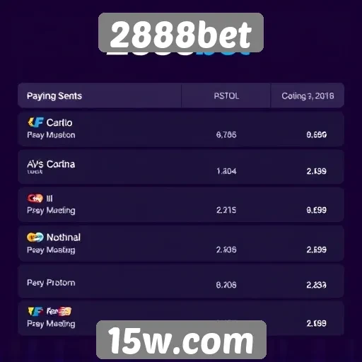 Opções de pagamento no 2888bet para jogadores